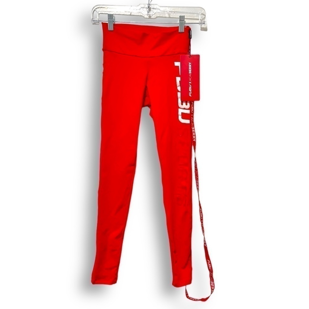 Fubu x Acai Berry Pink High Waisted Brazilian Scrunch Butt Work out leggings NWT